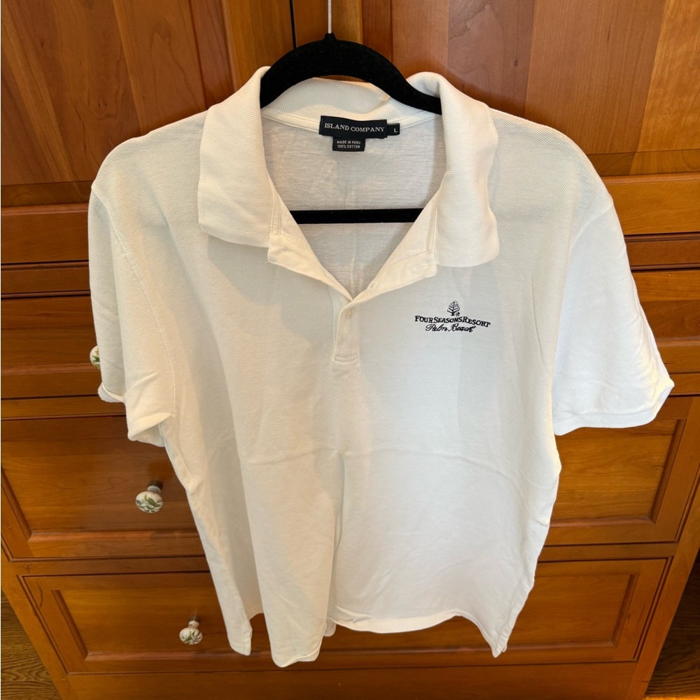 Four Seasons Palm Beach White Polo Shirt